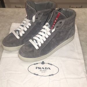 Prada high top sneakers GREAT condition👟👟👟